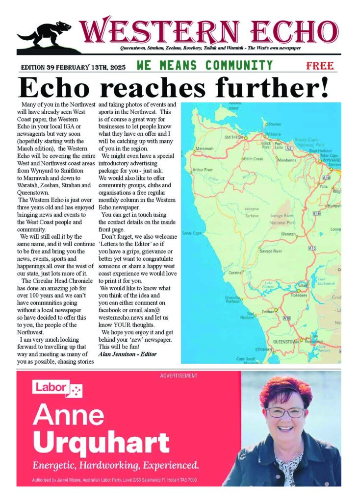 Front page of the Western Echo, Edition 39 — February 2025