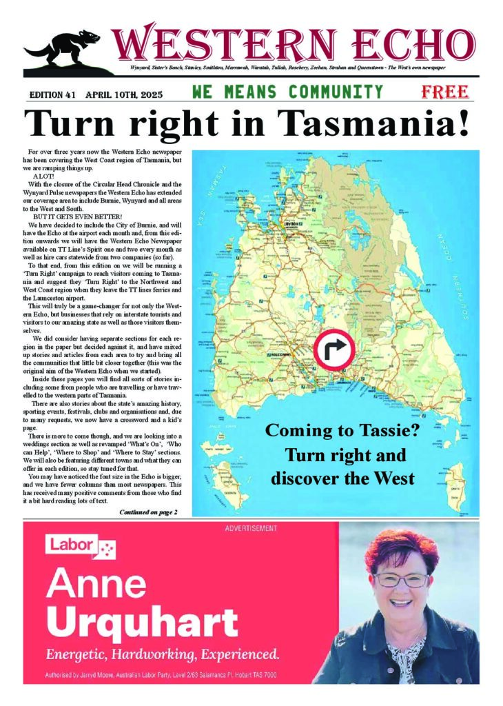 Front page of the Western Echo, Edition 41 — April 2025