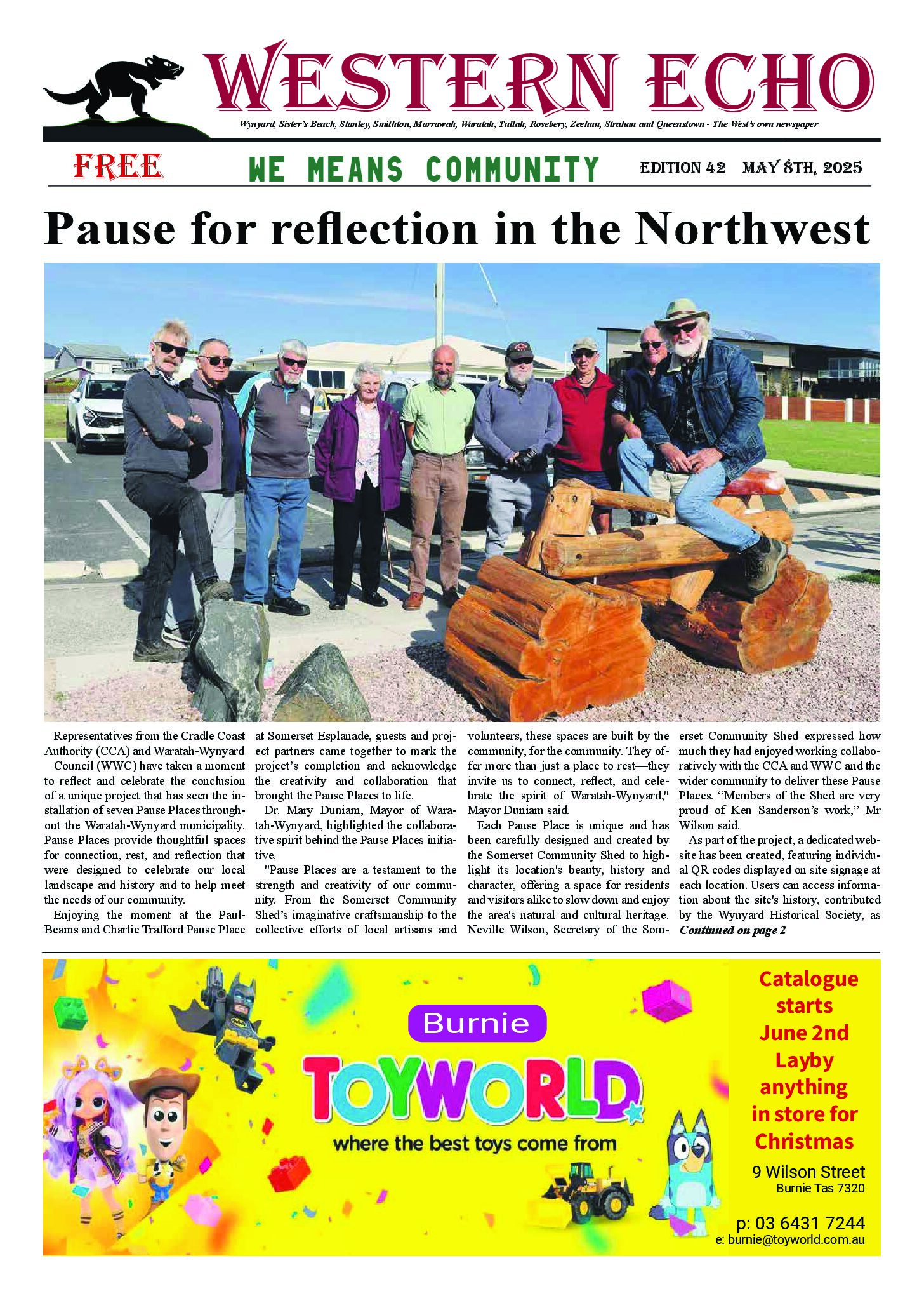 Front page of the Western Echo, Edition 42 — May 2025