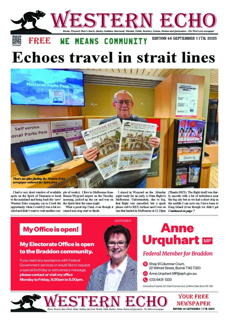 Front page of the Western Echo, Edition 46 — September 2025
