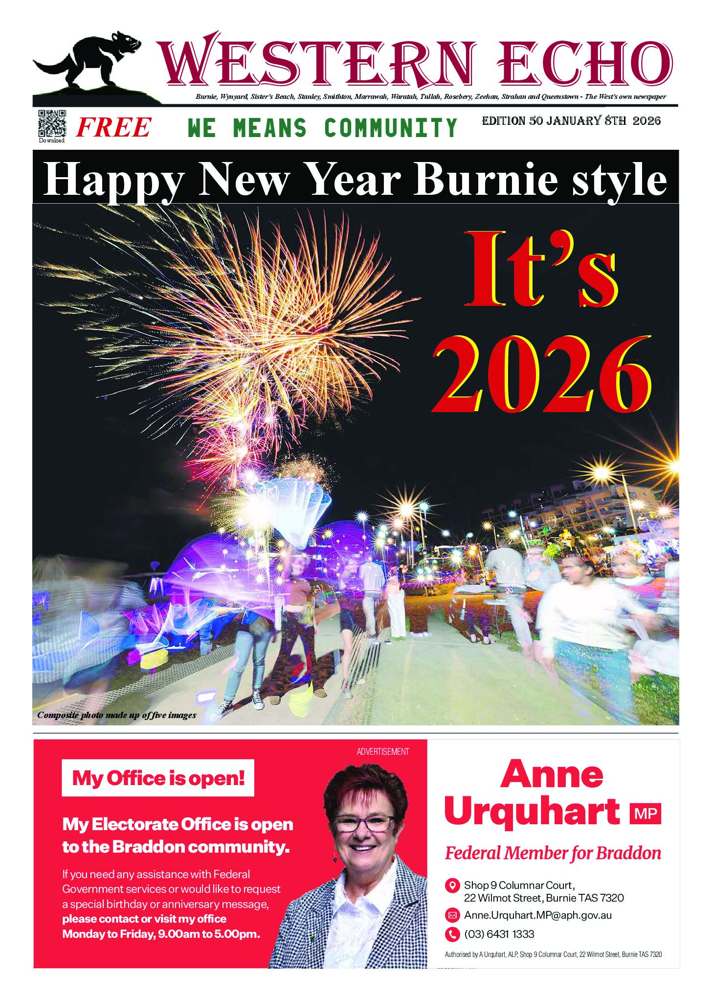 Front page of the Western Echo, Edition 50, January 2026