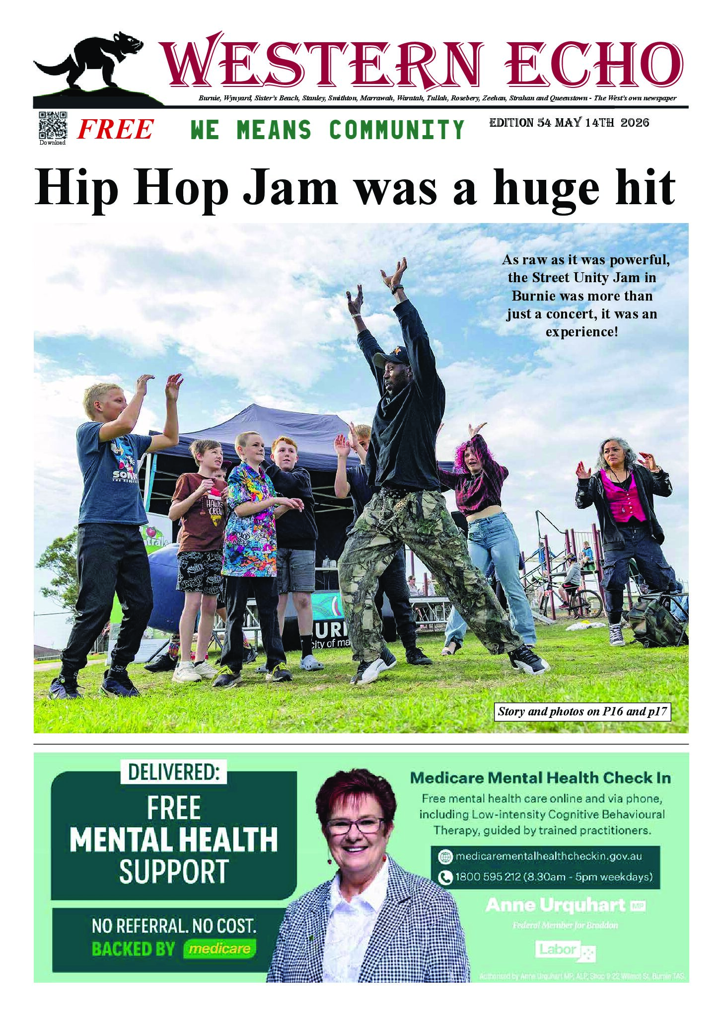 Front page of the Western Echo, Edition 54, May 2026