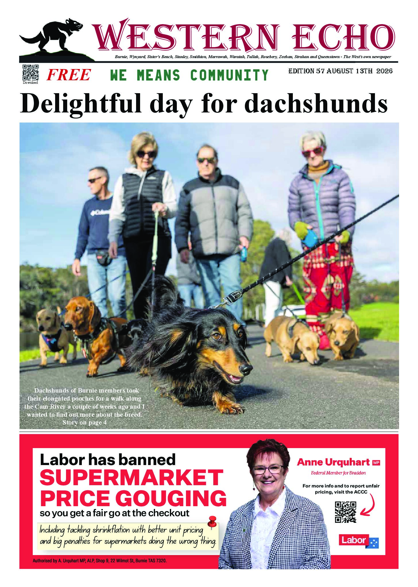 Front page of the Western Echo, Edition 57, August 2026