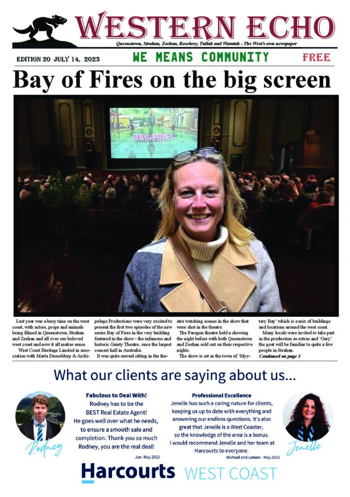 Front page of the Western Echo, Edition 20 — July 2023
