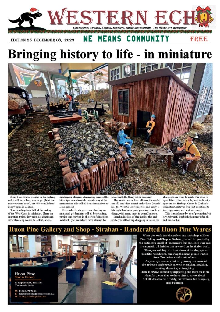 Front page of the Western Echo, Edition 25 — December 2023