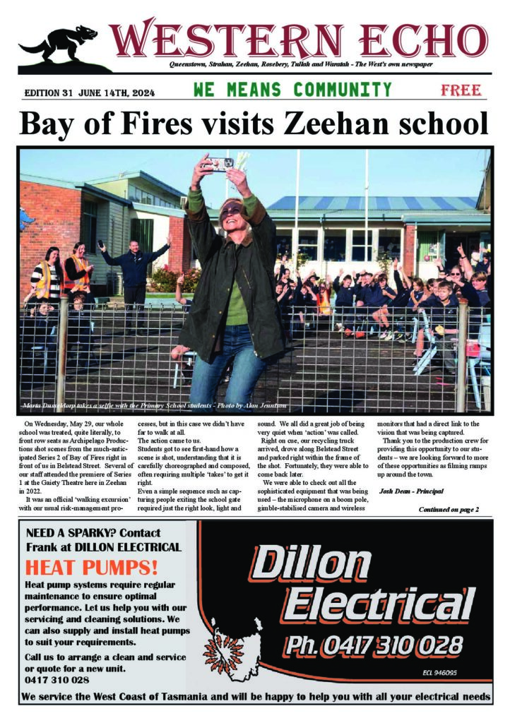 Front page of the Western Echo, Edition 31 — June 2024