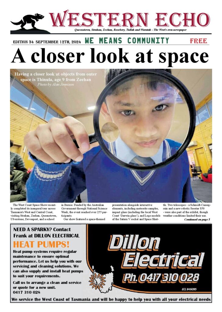 Front page of the Western Echo, Edition 34 — September 2024